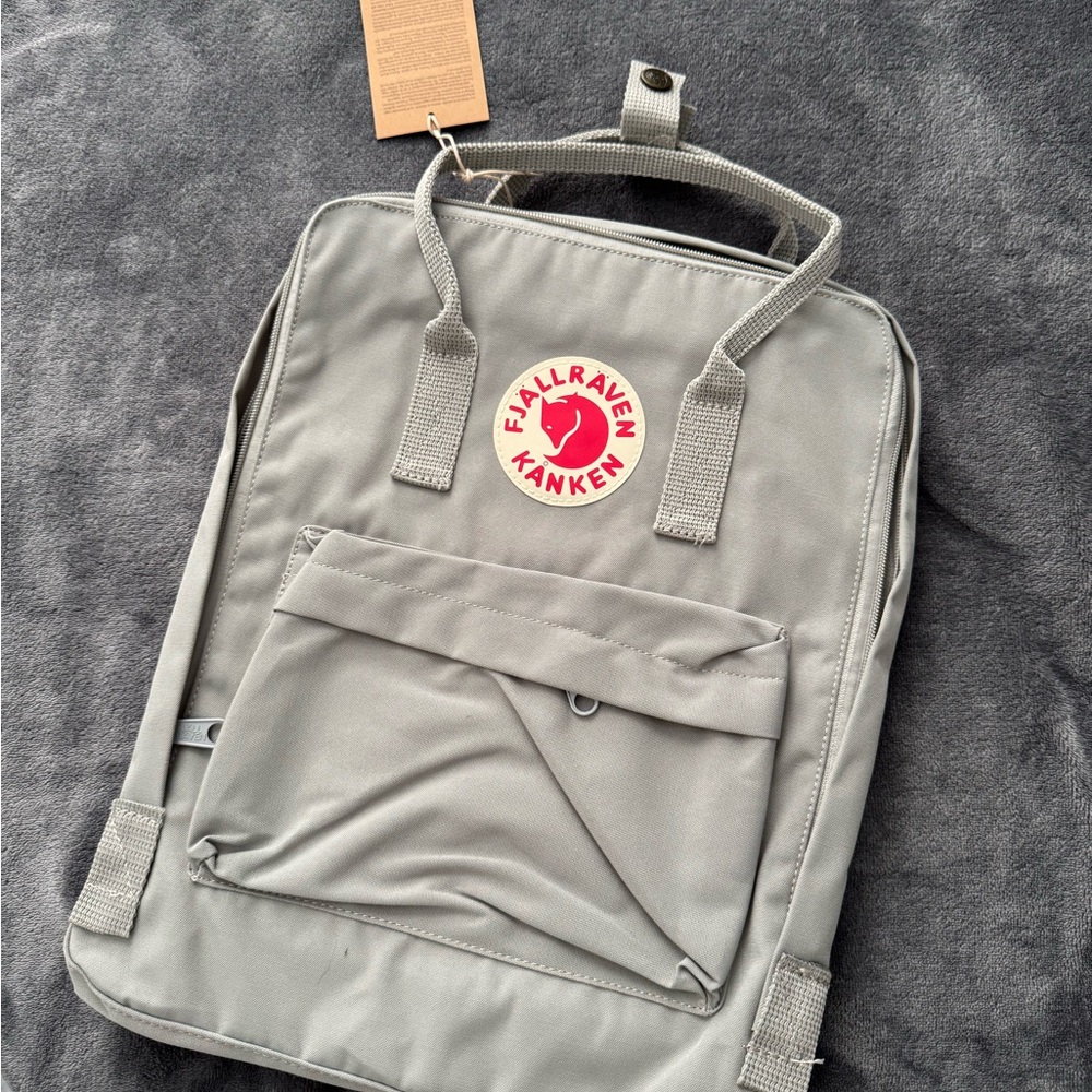 Fjallraven Gray Backpack with Classic Design